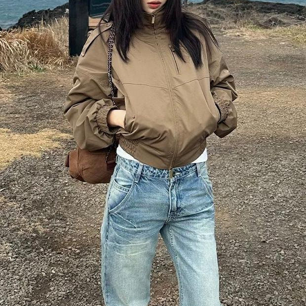 Damen Übergangsjacke Voluminöse Ärmel Eveloria - Eveloria