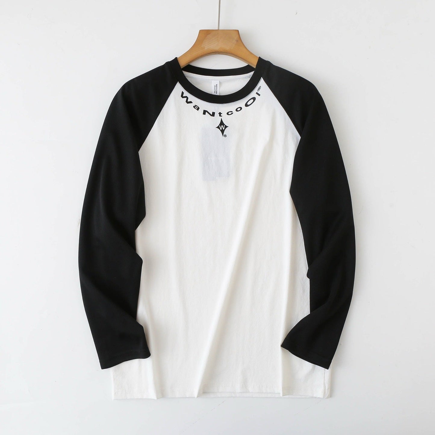 Damen Sportliches Langarmshirt Raglanärmel Baumwolle Eveloria