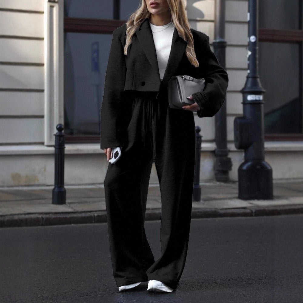 Damen Oversized Anzug Elastischer Bund Eveloria