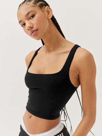 Damen Ärmelloses Tanktop Sportlich Leicht