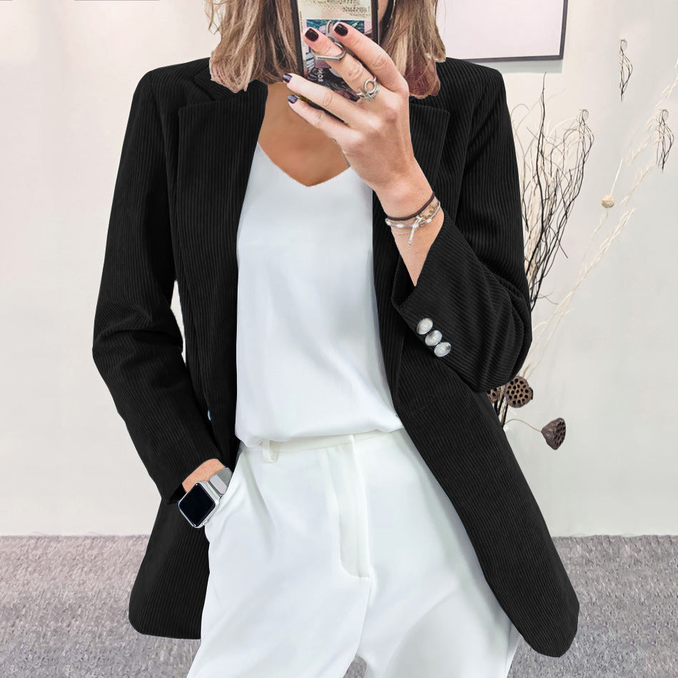 Damen Blazer Gestreift Slim Fit Eveloria