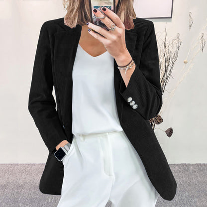 Damen Blazer Gestreift Slim Fit Eveloria