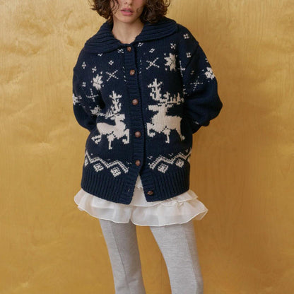 Damen Strickjacke Grafisches Muster Eveloria - Eveloria
