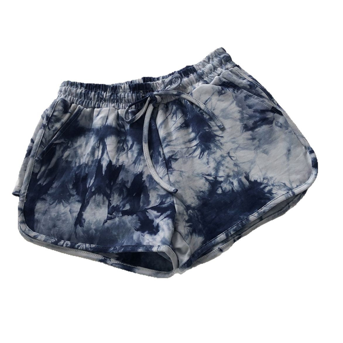 Damen Sweatshorts Batikdesign Baumwolle Beige