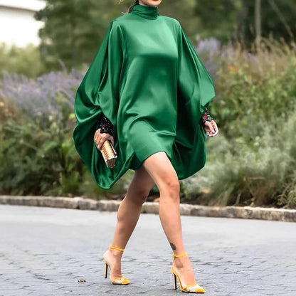 Damen Etuikleid Oversized-Schnitt Dekorative Ärmel - Eveloria