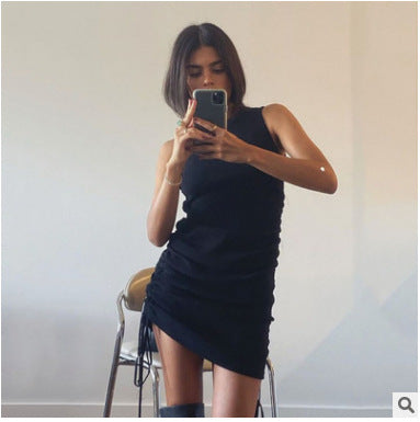 Damen Wickelkleid Figurbetont Rüschen Eveloria