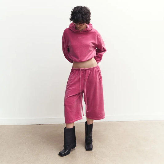 Damen Fleece-Loungewear-Set Weite Hose Praktische Taschen - Eveloria