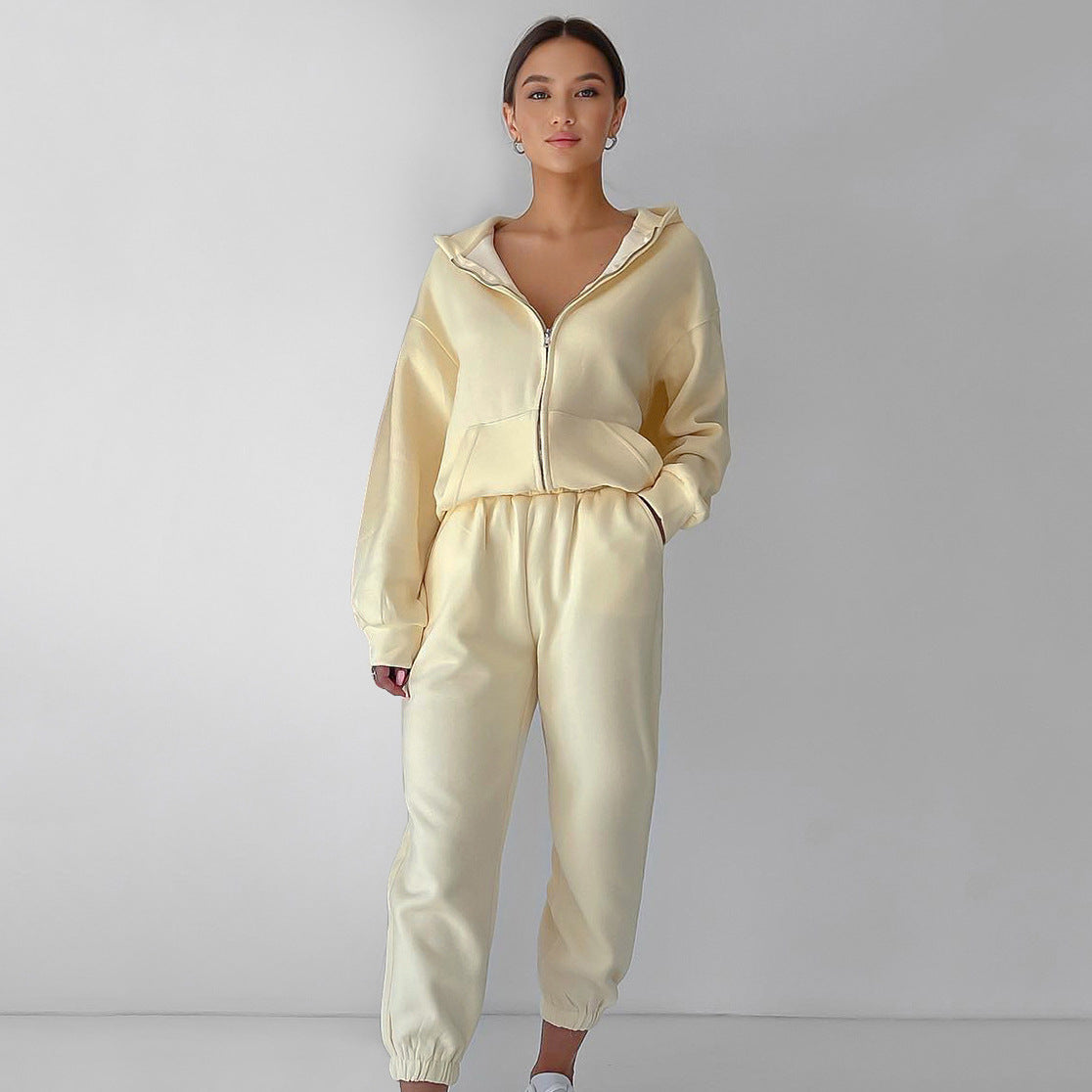 Damen Fleece-Jumpsuit Reißverschluss Bequem Grau Eveloria