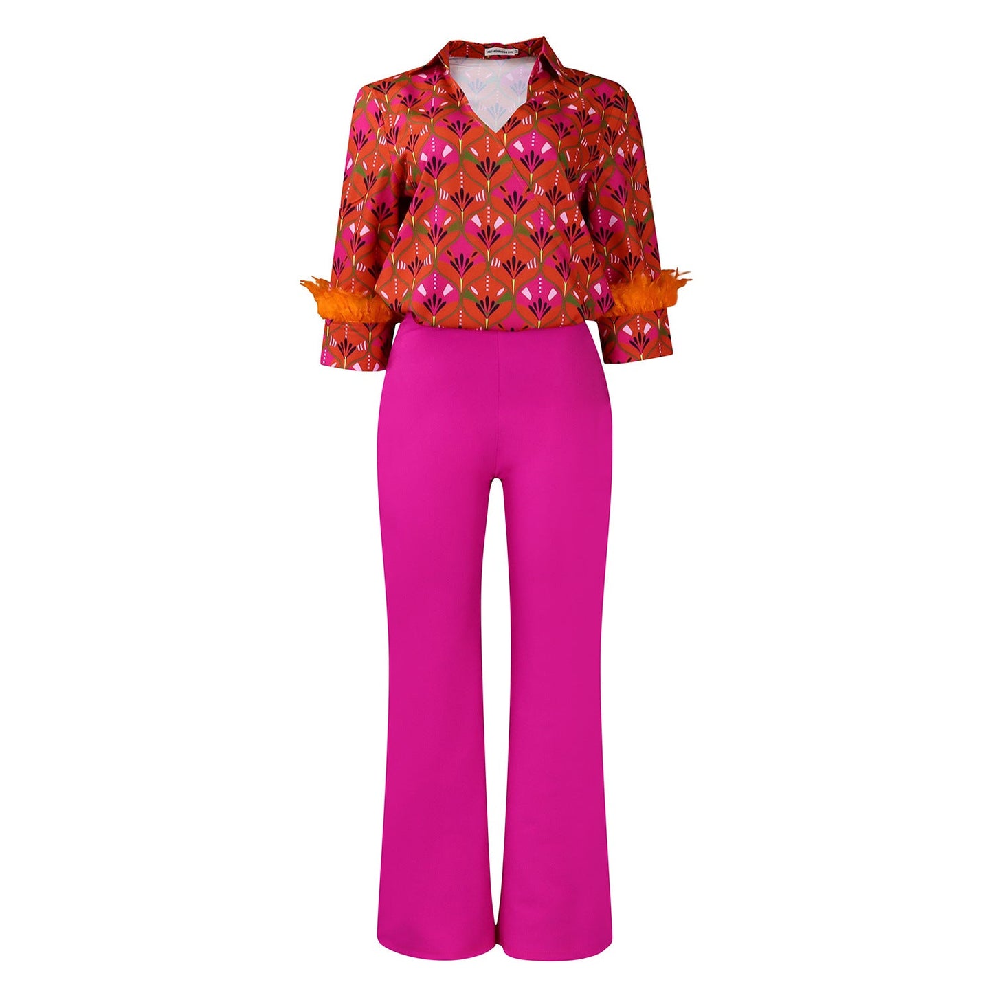 Damen Ensemble Floralmuster Elegant