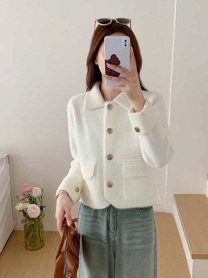 Damen Kurzjacke Eveloria Kuschelig Elegante