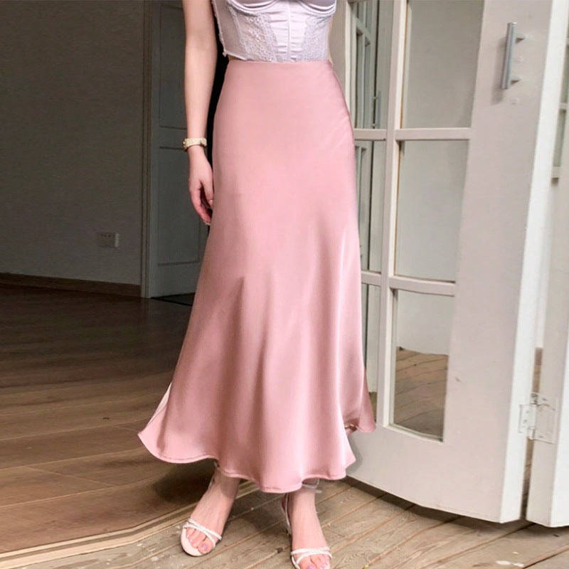 Damen Maxikleid Seidenähnlich Eveloria - Eveloria