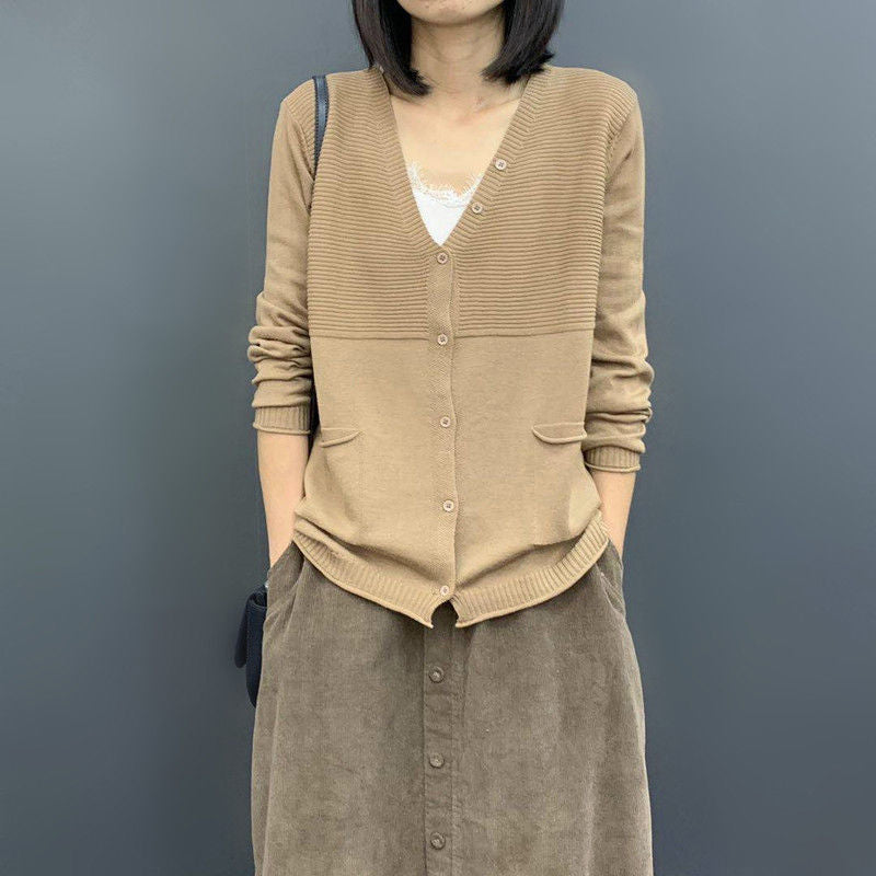 Damen Strickjacke Strukturiert Eveloria