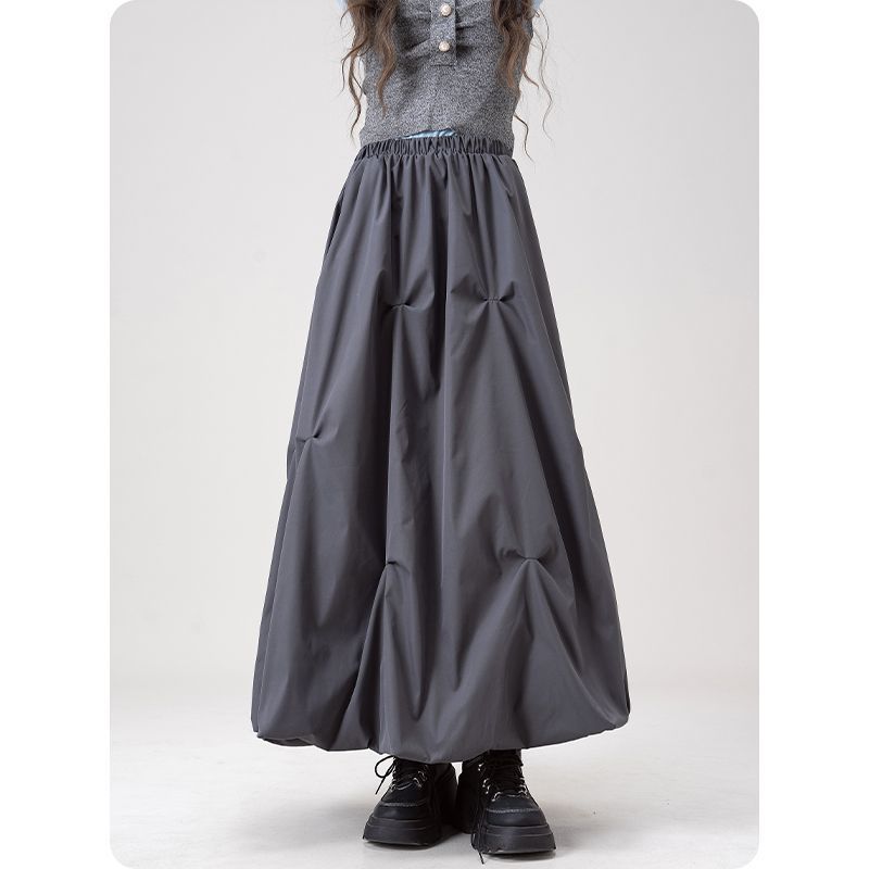 Damen Midirock Weit Modisch Eveloria