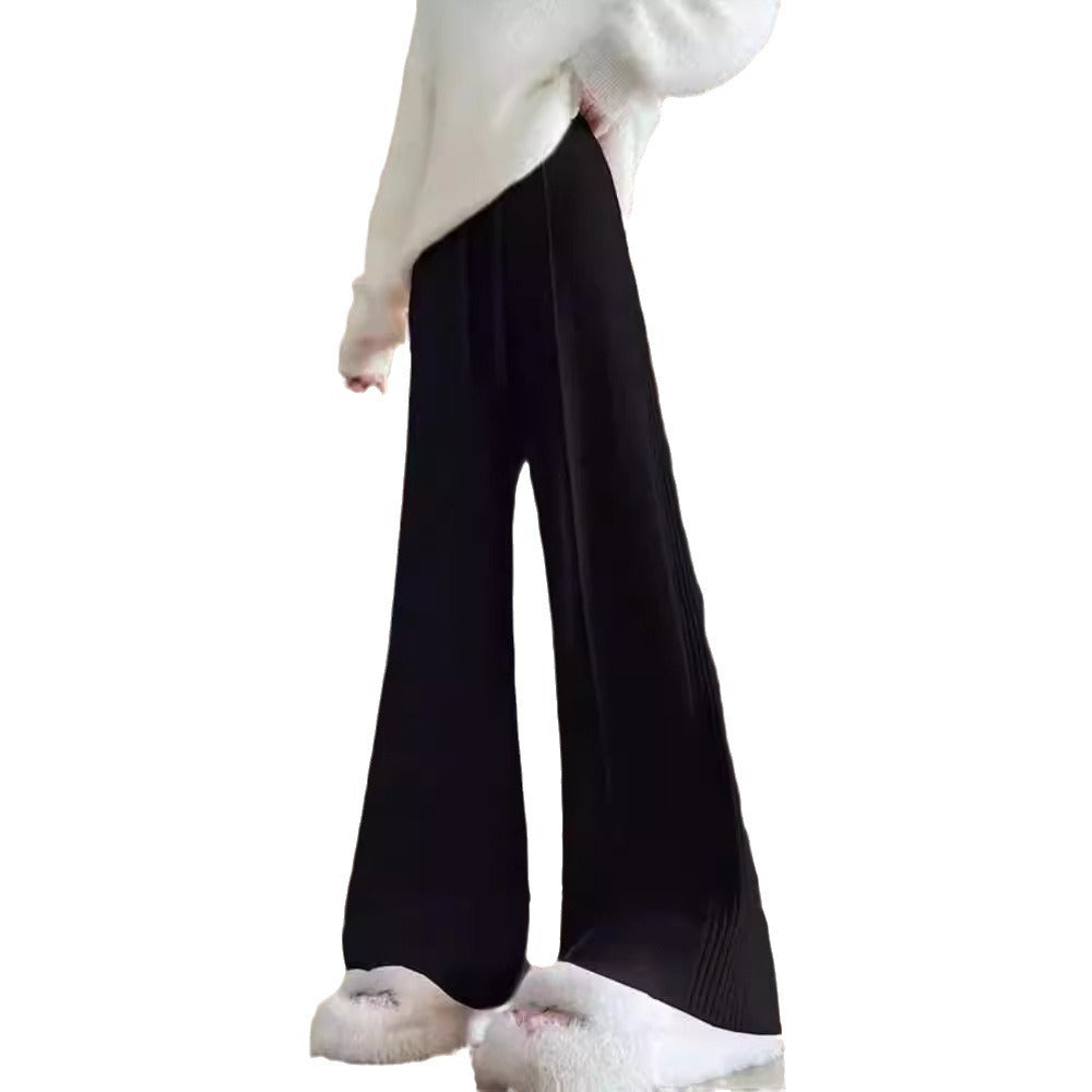 Damen Strickhose Weite Passform Strukturiertes Design Eveloria