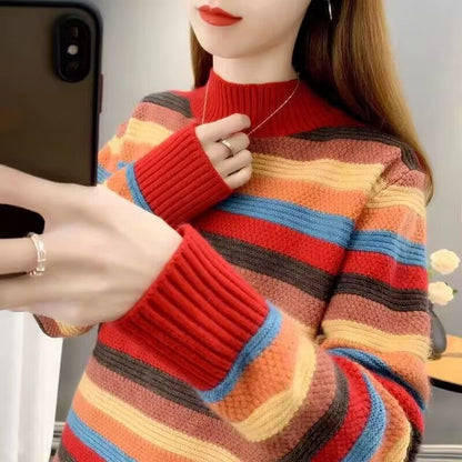 Damen Pullover Strukturmuster Eveloria