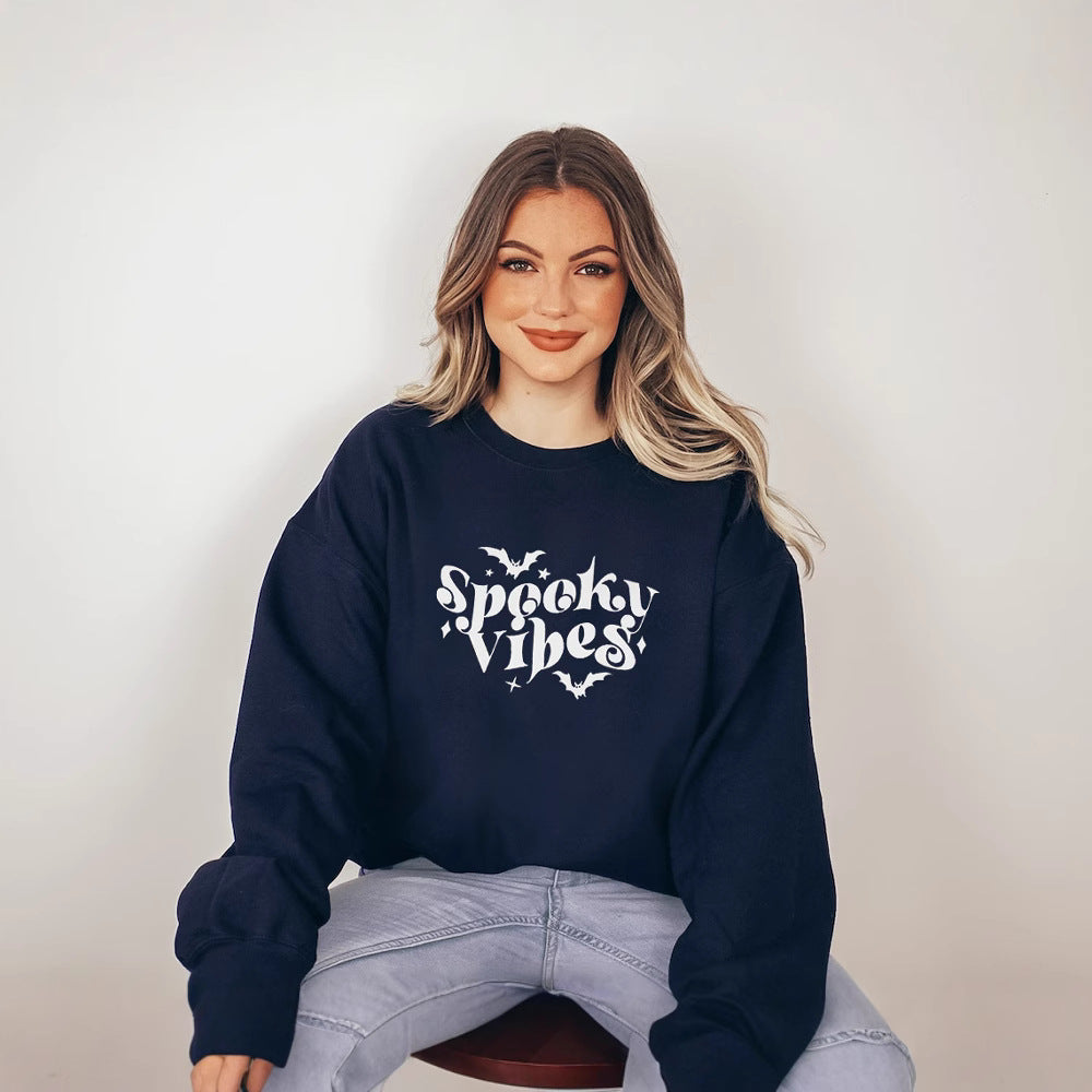 Damen Sweatshirt Halloween-Design Bequem Schwarz Eveloria - Eveloria