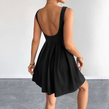 Damen Kleid Figurbetont Schwingrock Eleganter Ausschnitt Eveloria