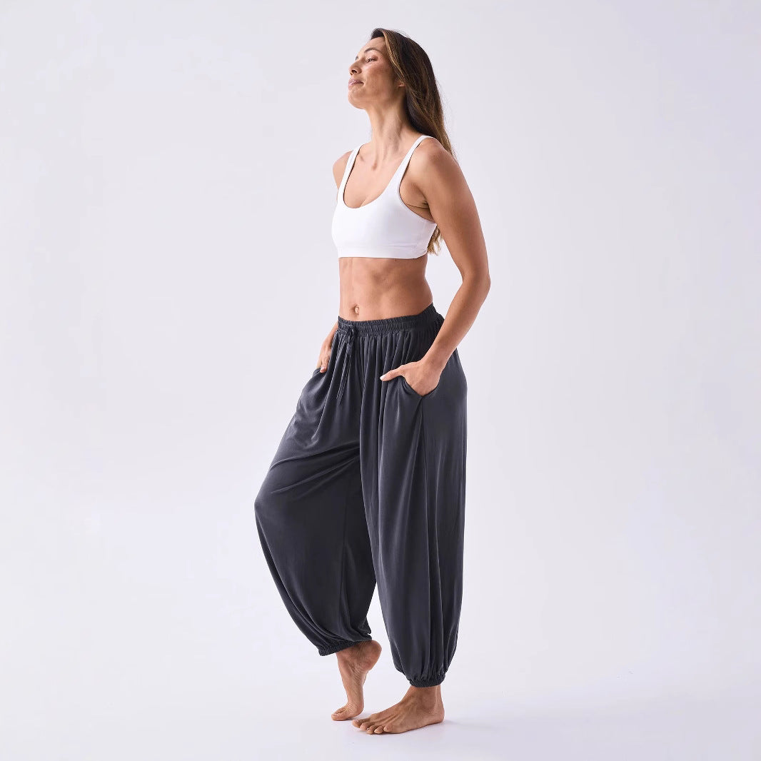Damen Freizeithosen Elastischer Bund Schmale Bein Form Eveloria