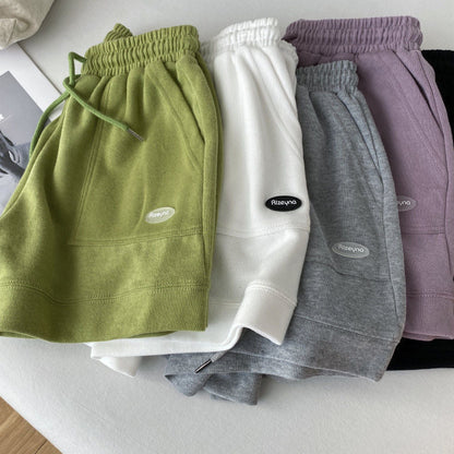 Damen Jogging-Shorts Elastisch Bequem Schwarz - Eveloria