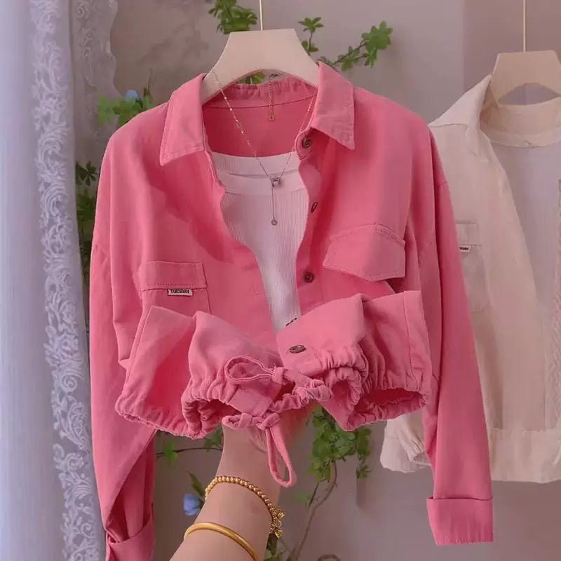 Damen Bluse Relaxed Fit mit Taschen Eveloria