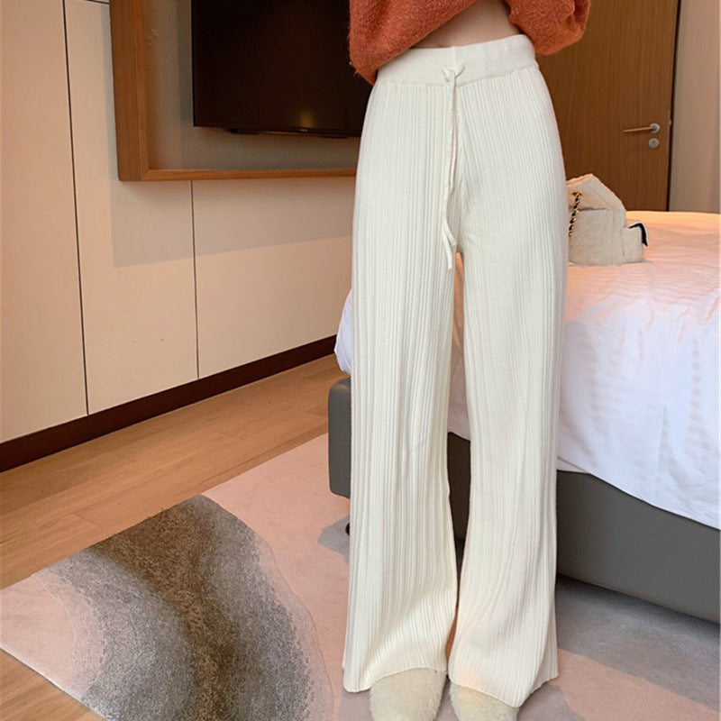 Damen Strickhose Weite Passform Eveloria