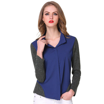 Damen Langarmshirt Sportlich mit Seitentaschen Eveloria