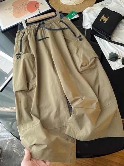 Damen Cargo-Shorts Funktionale Sommerhose Beige