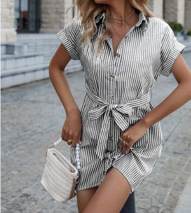 Damen Sommerkleid Eveloria Leicht Baumwolle