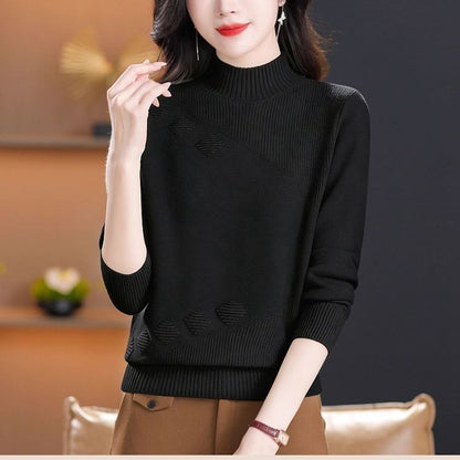 Damen Strickpullover Feinripp Eveloria