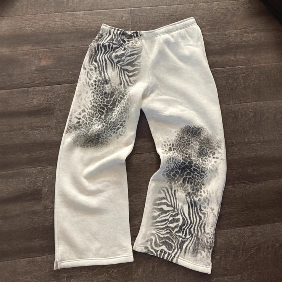 Damen Freizeithose Kreatives Tiermuster Eveloria