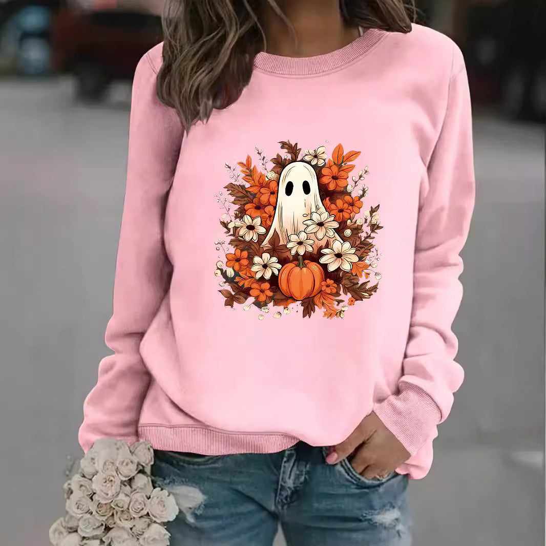 Damen Sweatshirt Herbstmotiv Gruselig Eveloria