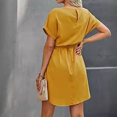 Damen Abendkleid Taillengürtel Eveloria