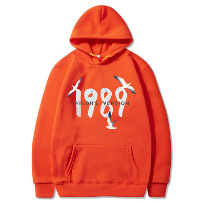 Damen Kapuzenpullover Baumwolle Vogelmotiv Eveloria