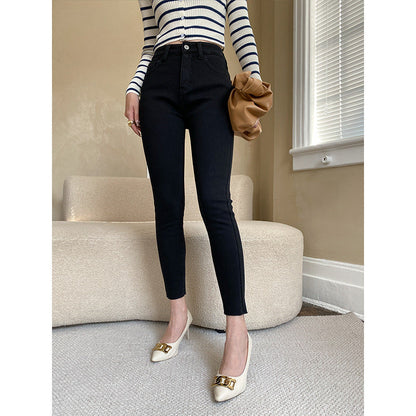 Damen High-Waist Jeans Figurbetont Eveloria