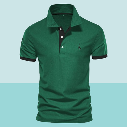 Eveloria Herren Polo Baumwolle Weiß