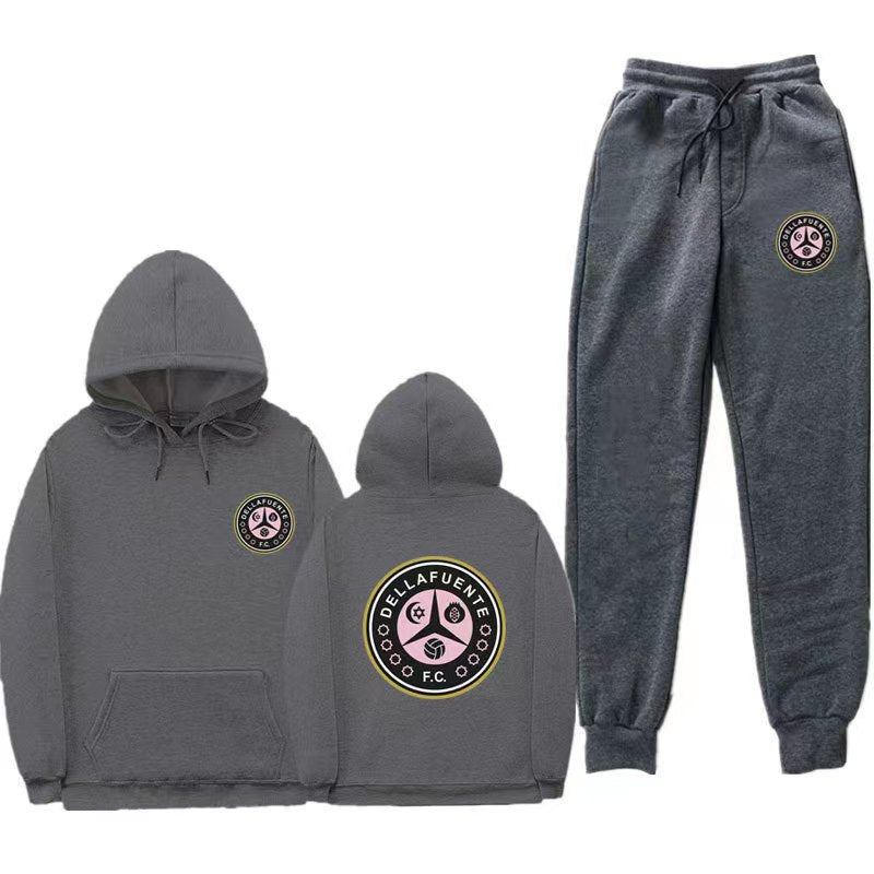 Damen Kapuzenpullover-Set mit Jogginghose, einzigartigem Druck,