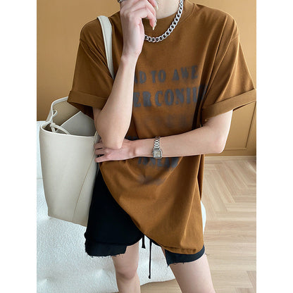 Damen Oversized T-Shirt mit Grafikdruck und Lässigem Schnitt