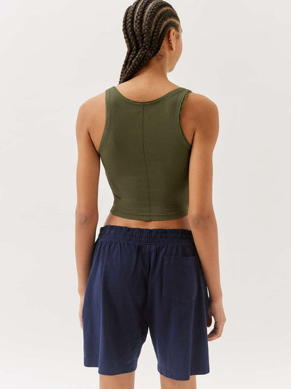 Damen Tank- Gerippt Trendig