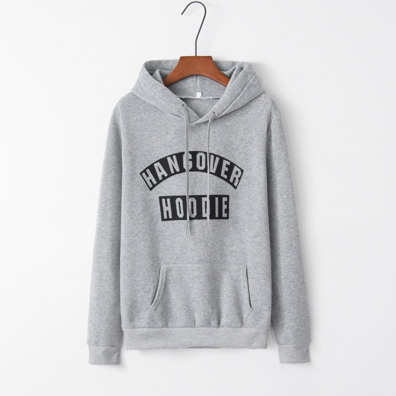 Damen Kapuzenpullover mit Aufdruck und Kängurutaschen