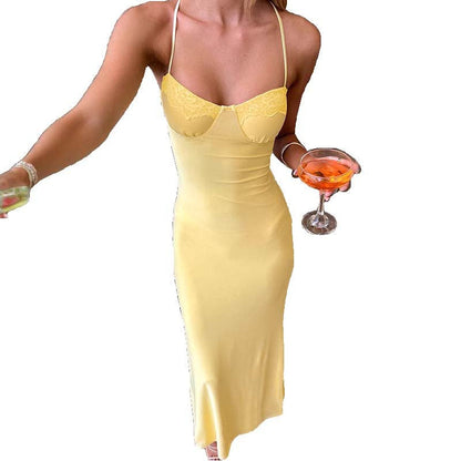 Damen Langkleid Eveloria mit Drapierungen Elegantes Design