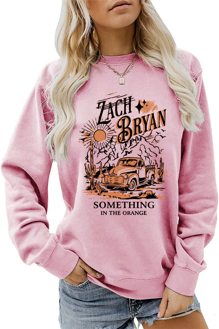 Damen Sweatshirt Vintage Truck Design Eveloria