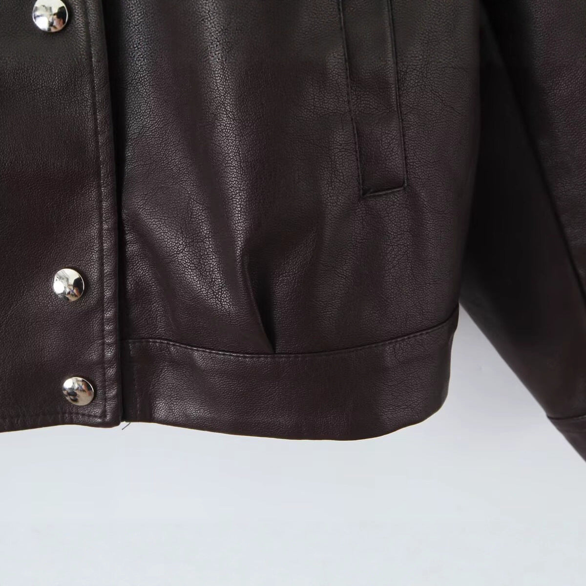 Damen Kunstlederjacke Modern Praktisch Eveloria