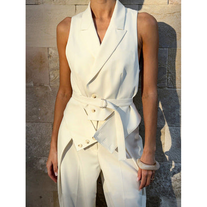 Damen Overall Tailliert Elegant Eveloria