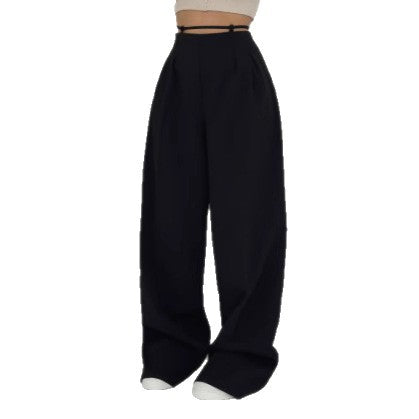 Damen High-Waist Chinohose mit Bindeband Eveloria