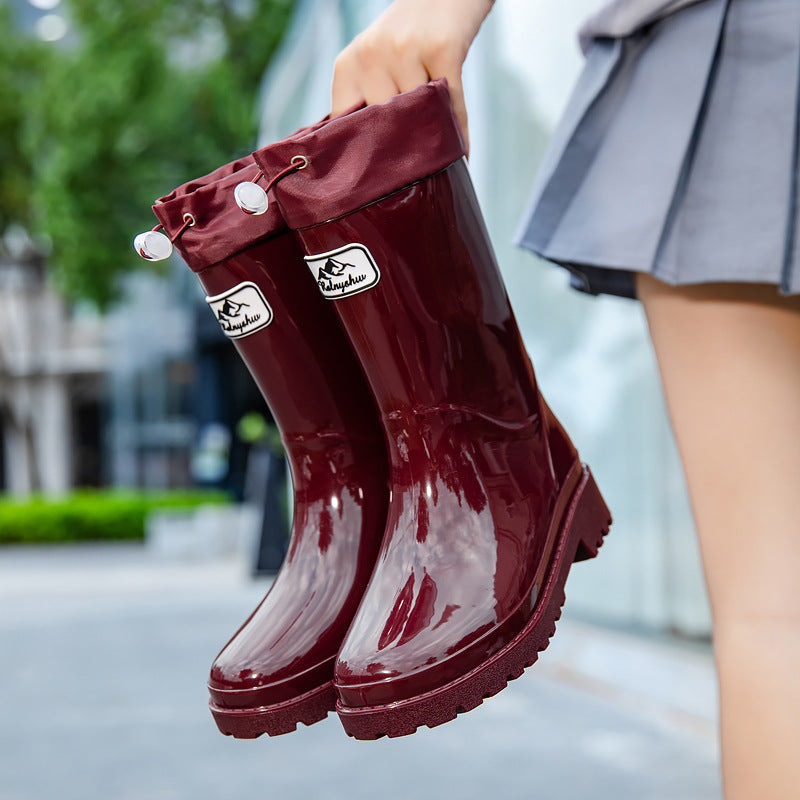 Damen Gummistiefel Verstellbares Schnürsystem Eveloria
