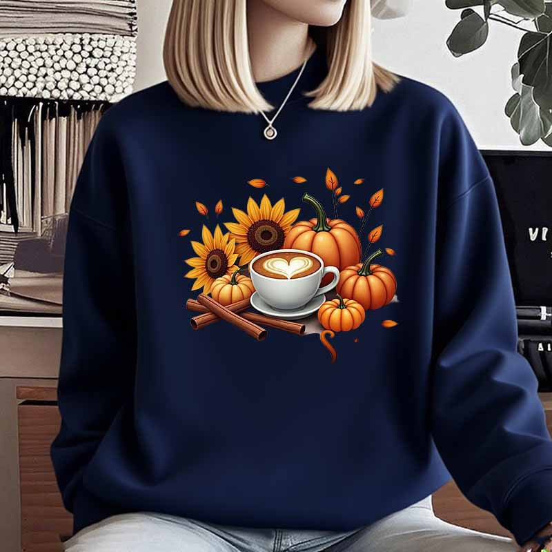 Damen Sweatshirt Herbstlich Motiv Spezialdruck Eveloria