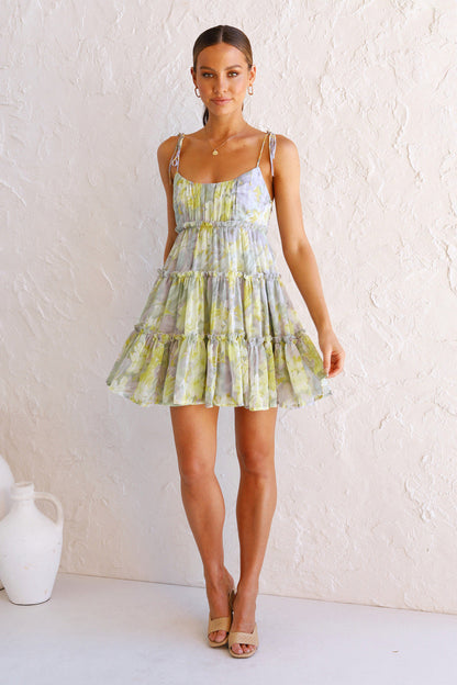 Damen Sommerkleid Rüschendetails Spaghettiträger