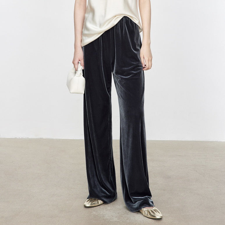 Damen Samt-Hose Bequem Eveloria
