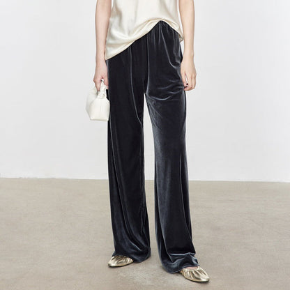 Damen Samt-Hose Bequem Eveloria