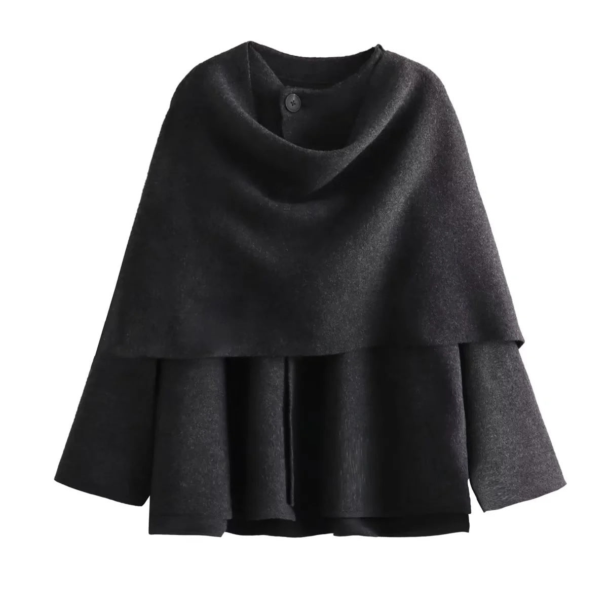 Damen Rollkragen Überjacke Elegant Geschnitten Eveloria